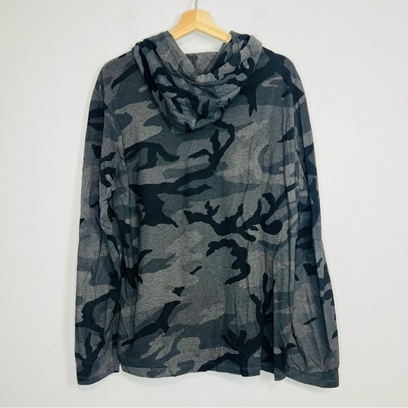 Polo Ralph Lauren Black / Gray Camo Classic Hoodie Large - Picture 6 of 6